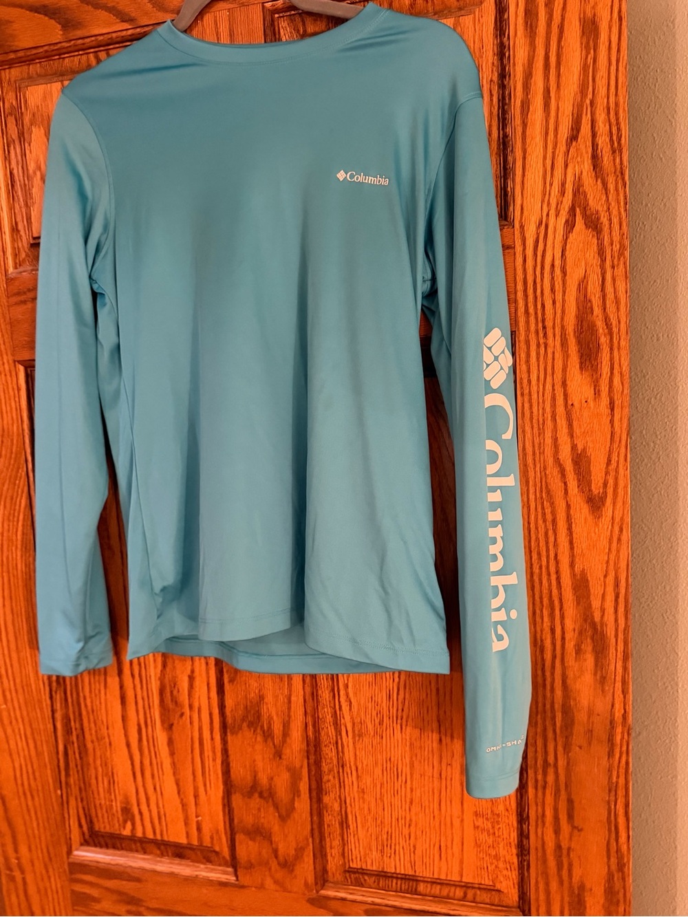 Columbia Teal Performance Long Sleeve Shirt